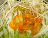 白菜 人参 もやし なめこの味噌汁^^作り方3写真