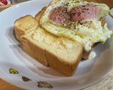 サイコロトーストカレーパン&目玉焼き作り方5写真