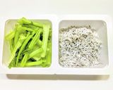 簡単◎シラスとカブの茎をフリカケに作り方1写真