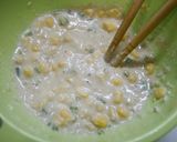簡単！オートミールお好み焼きコーン作り方1写真