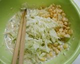 簡単！オートミールお好み焼きコーン作り方2写真