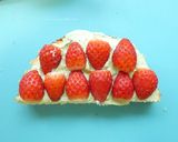 クリスマスツリーのハーフケーキ作り方5写真