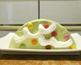 クリスマスツリーのハーフケーキ作り方10写真
