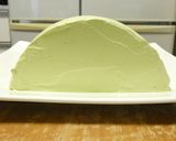 クリスマスツリーのハーフケーキ作り方7写真