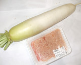 皮付き大根の煮物♪簡単食べすぎ胃のつかえ作り方1写真