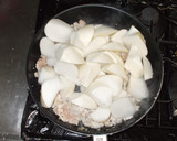 皮付き大根の煮物♪簡単食べすぎ胃のつかえ作り方4写真