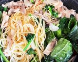 鮭とほうれん草のミルクスパ作り方9写真