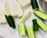 長芋ときゅうりの梅肉合え作り方1写真