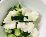 長芋ときゅうりの梅肉合え作り方2写真