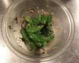 レンジで簡単　スナップエンドウ塩昆布和え作り方2写真