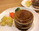 挽き肉の玉ねぎサンドステーキ作り方9写真