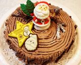 シフォンケーキでノエル風クリスマスケーキ作り方4写真