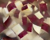 さつまいもと大豆のあめ煮/七尾市学校給食作り方4写真