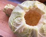 圧力鍋で簡単に！まるごとキャベツ煮込み作り方1写真