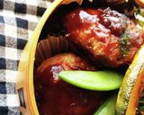 お弁当★冷めてもふっくらカリッハンバーグ作り方8写真