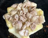 お餅アレンジ♪豚肉とねぎのもちピザ作り方5写真