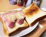【簡単朝ご飯】限界ベーコンチーズサンド作り方4写真