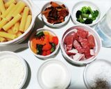 犬ご飯　ポークグラタン作り方1写真