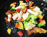 犬ご飯　ポークグラタン作り方3写真