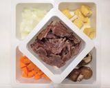 ビーフジャーキー入り牛乳の炊き込みご飯作り方1写真