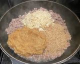 ナッツ入り肉味噌[麦味噌]作り方3写真