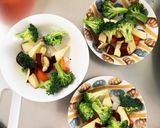 根菜茄子豆乳味噌スープ炒味温野菜サラダ作り方7写真