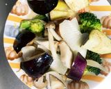 根菜茄子豆乳味噌スープ炒味温野菜サラダ作り方14写真