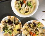 根菜茄子豆乳味噌スープ炒味温野菜サラダ作り方17写真