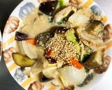 根菜茄子豆乳味噌スープ炒味温野菜サラダ作り方19写真