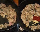 豚肉と豆腐の豆板醤炒め煮作り方2写真