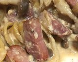 ベーコンときのこのクリームパスタ♡作り方4写真