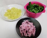 ベーコンとほうれん草のキッシュ（深皿）作り方1写真
