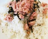 【簡単】限界鮭シーチキン茶漬け作り方3写真