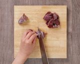 豚ハツチヂミ作り方1写真
