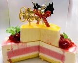 二段重ねのフルーツ&チーズムースケーキ作り方41写真