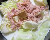 キャベツとツナ缶の簡単牛乳コンソメスープ作り方3写真