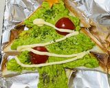 アボカド★クリスマスツリートースト作り方8写真
