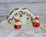 ハーフケーキ♪クリスマスツリー＆サンタ作り方28写真