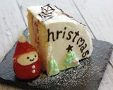 ハーフケーキ♪クリスマスツリー＆サンタ作り方26写真