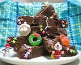 抹茶ブラウニーで☆クリスマスツリー☆作り方9写真