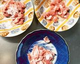 全てレンジもやし入オイケチャップ甘酢酢豚作り方3写真