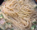 エビアボカドの豆乳クリームパスタ作り方5写真