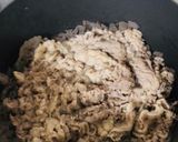 お疲れ飯。スタミナ牛丼on乾燥たまねぎ作り方2写真