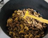 お疲れ飯。スタミナ牛丼on乾燥たまねぎ作り方4写真