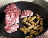 豚肉とごぼうと白菜のトマト煮作り方1写真