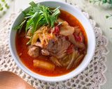 豚肉とごぼうと白菜のトマト煮作り方8写真