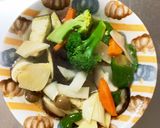 にんにく味噌だれ味豚こま大根青椒肉絲風作り方13写真
