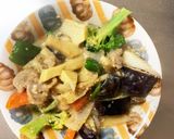 にんにく味噌だれ味豚こま大根青椒肉絲風作り方14写真