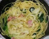 フライパン一つでほうれん草のパスタ作り方6写真