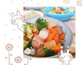 ほっこり♡豚バラと根菜の和風煮込み作り方10写真